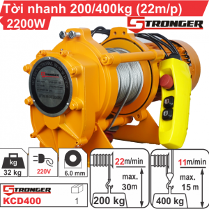 Tời nhanh Stronger KCD400